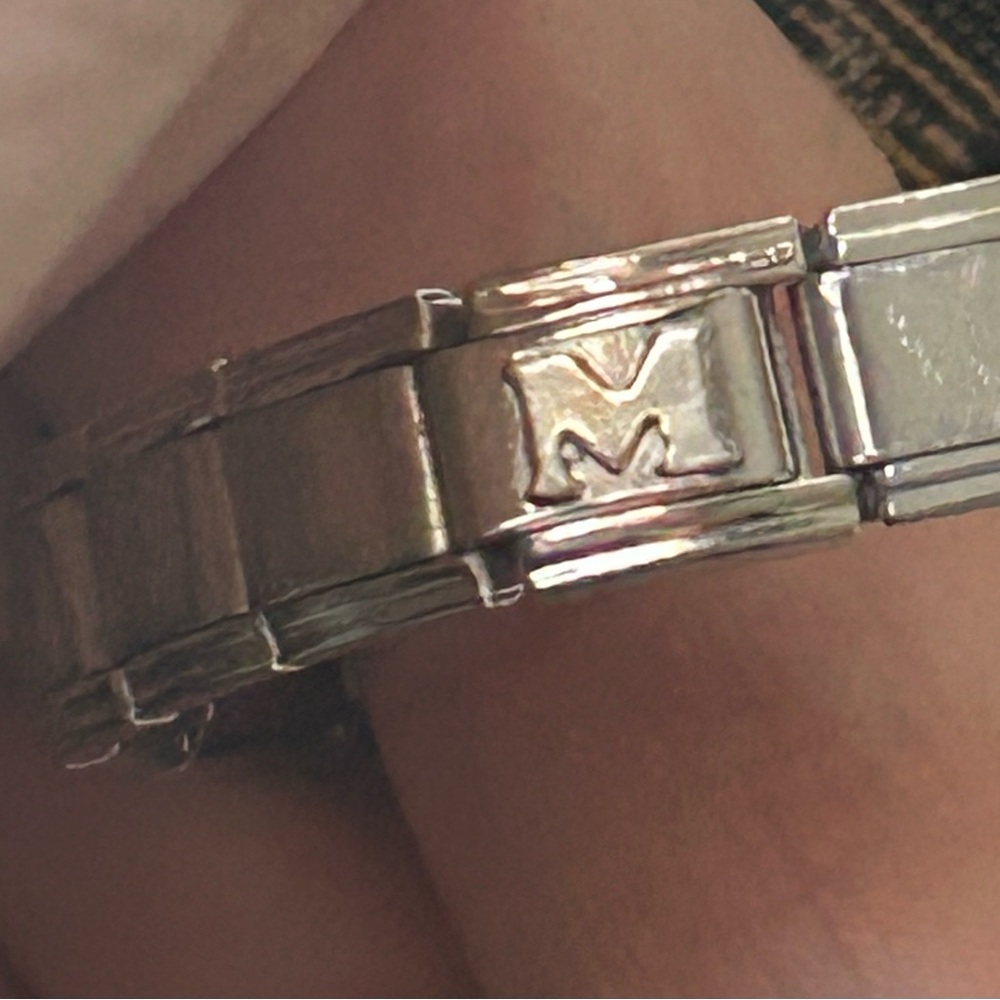Disney Brand Stainless Steel Stretch Bracelet W/Mickey & Tinker Bell Charms - Picture 4 of 6